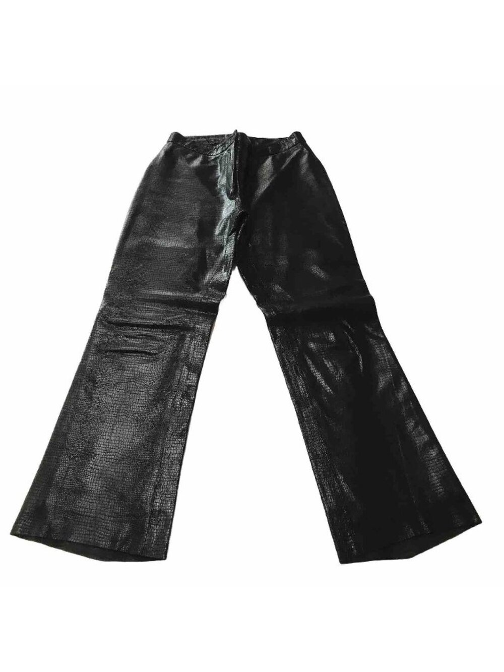 Vintage INC Leather Pants Womens 4 W27 Y2K Snake Disco Rave Club Holiday READ